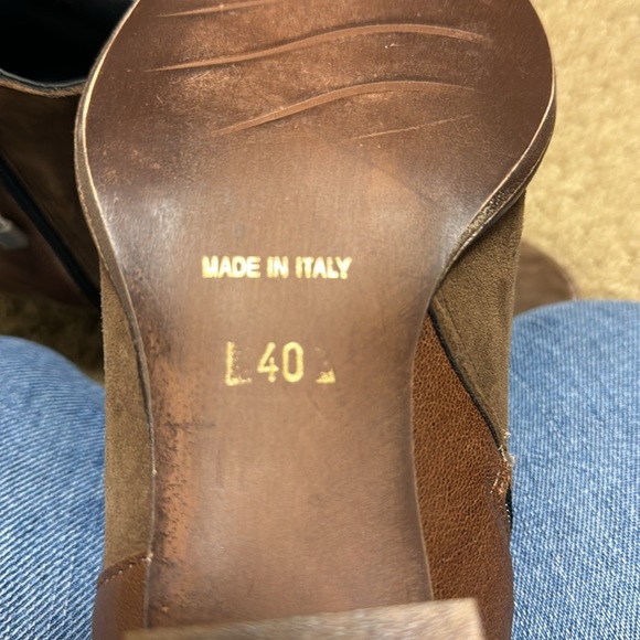 NIB Anna Rita N Brown Fringe ankle booties - Picture 11 of 12